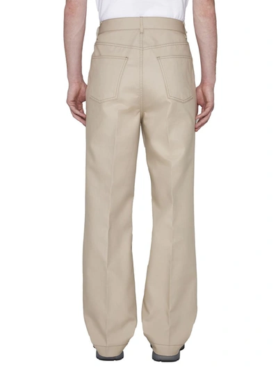 Shop Valentino Trousers In Sand
