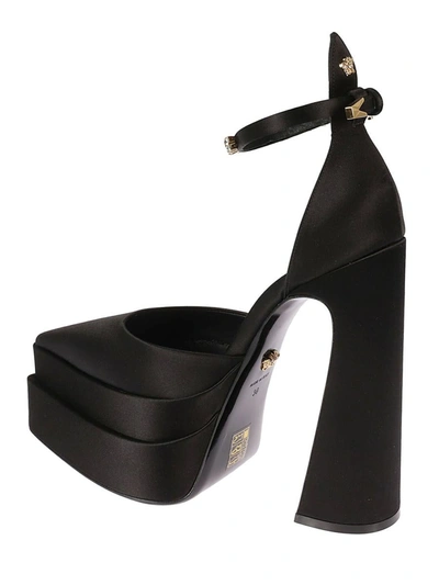 Shop Versace - Platform Sandals In Black