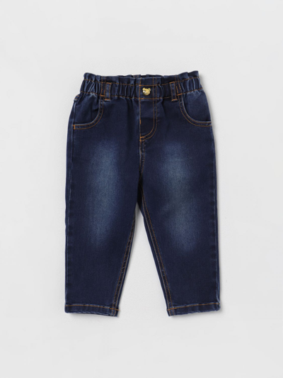 Shop Moschino Baby Jeans In Denim