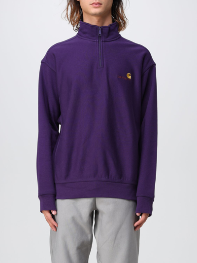 Shop Carhartt Sweatshirt  Wip Men Color Violet