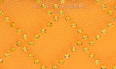 Shop Kurt Geiger Embellished Box Clutch In Orange