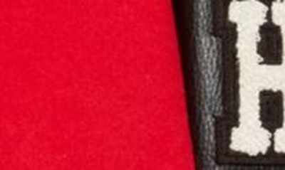 Undercover Patch-detail Buttoned Bomber Jacket In Red