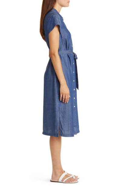 Tommy Bahama Mission Beach Indigo Midi Shirtdress In Mid Sun Wa
