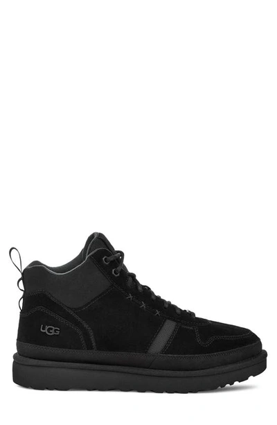 Ugg Highland High Top Heritage Hiking Boot In Black Suede