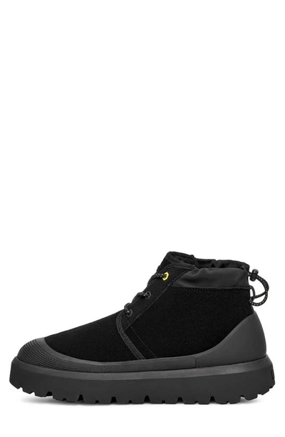 Shop Ugg Neumel Waterproof Hybrid Boot In Black / Black