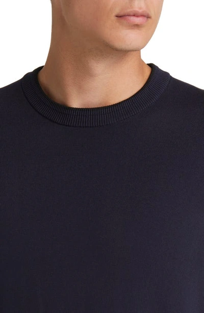 Shop Hugo Boss Boss Lope Crewneck Sweater In Dark Blue