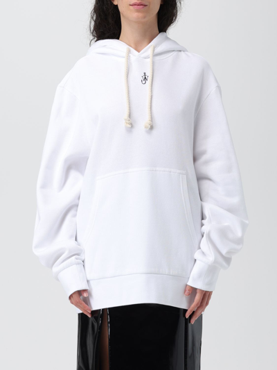 Shop Jw Anderson Sweatshirt  Woman Color White