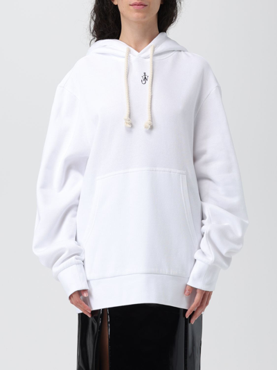 Jw Anderson J.w. Anderson Anchor Embroidery Hoodie In White