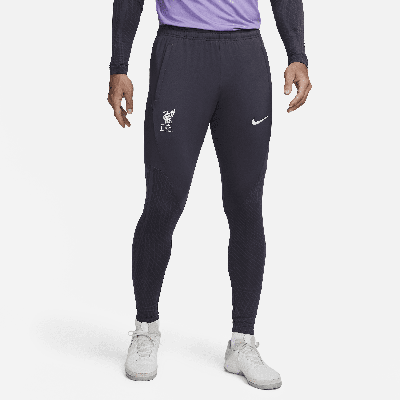 Shop Nike Liverpool Fc Strike Third  Men's Dri-fit Soccer Knit Pants In Grey