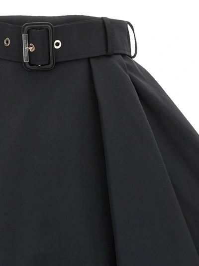 Shop Alexander Mcqueen 'trench' Skirt In Black