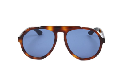 Shop Jimmy Choo Eyewear Pilot Frame Sunglasses In Brown