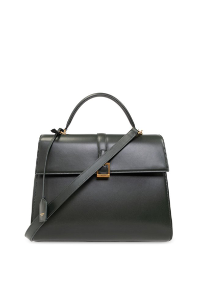 Saint Laurent Le Fermoir Small Top Handle Bag In Shiny Leather - Black  6869822ZA0W1000 - Handbags, YSL - Jomashop