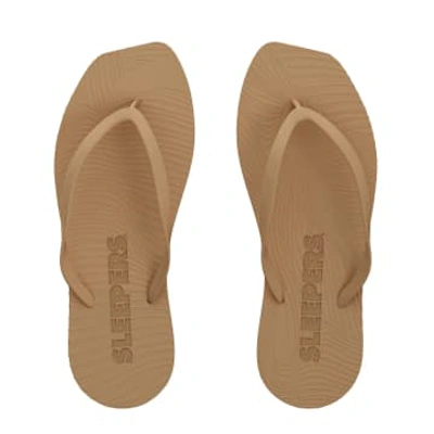 Shop Sleepers Sand Tapered Flip Flop In Neutrals