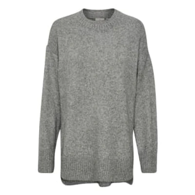 Kaffe Kaolga Sweater In Grey Melange | ModeSens