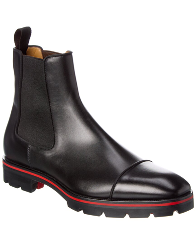 Shop Christian Louboutin Melon Leather Boot In Black
