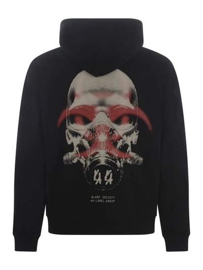 Shop 44 Label Group M Hooded Sweatshirt 44label Group In Black
