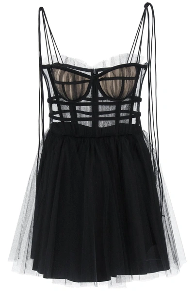 Shop 19:13 Dresscode Short Tulle Dress In Black