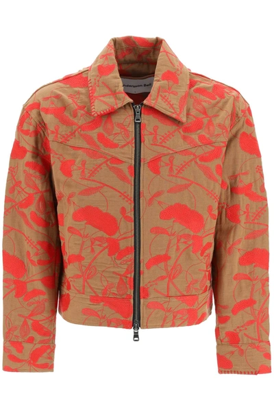 Shop Andersson Bell Embroidered Blouson Jacket In Multicolor