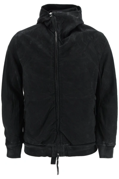 BORIS BIDJAN SABERI 'ZIPPER 2.1' HANDCRAFTED ZIP-UP HOODIE 