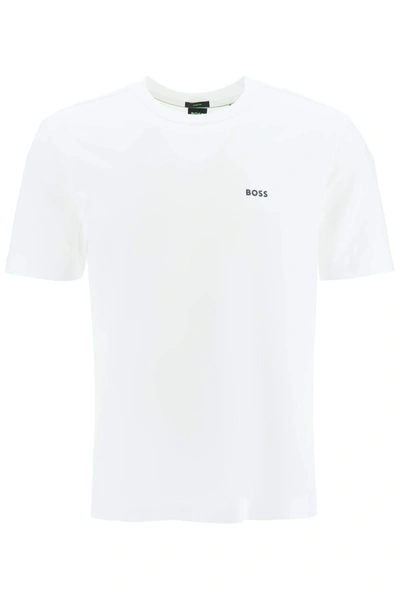 Shop Hugo Boss Stretch Cotton T-shirt In Black