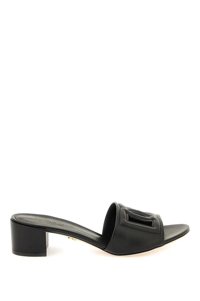 Shop Dolce & Gabbana Mules With Cut-out In Black