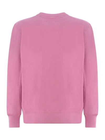 Autry Logo-print Cotton Sweatshirt In Rosa Shocking