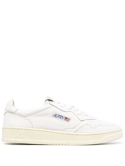 Shop Autry Sneakers In Goat White