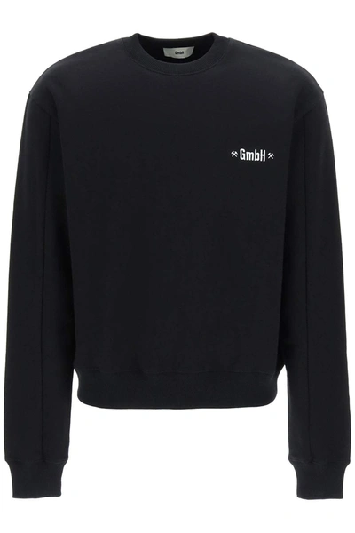 Shop Gmbh Logo Embroidery Sweatshirt In Black