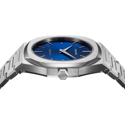 D1 Milano Watch Ultra Thin 34mm In Blue/silver