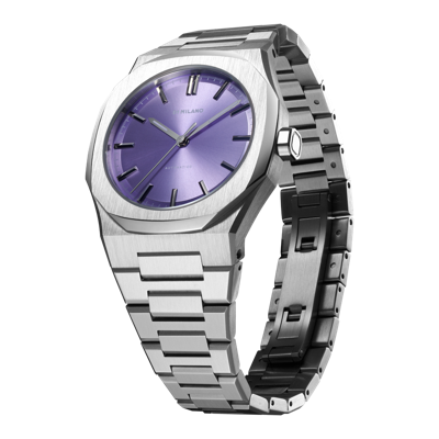 Shop D1 Milano Watch Automatico 36 Mm In Silver/violet