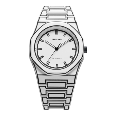 D1 Milano Polycarbon White Sketch Polycarbonate Quartz Watch