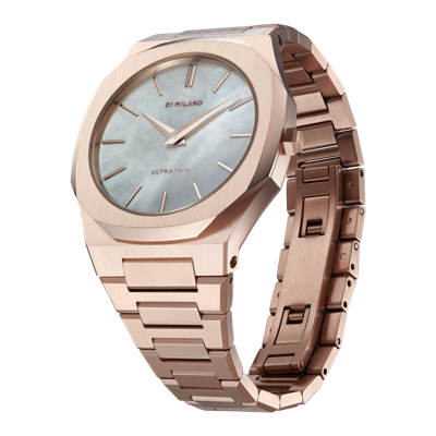 Shop D1 Milano Watch Ultra Thin 34mm In Rose Gold