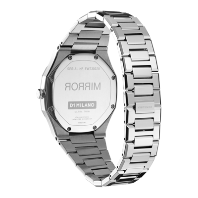 Shop D1 Milano Watch Ultra Thin 38mm In Silver