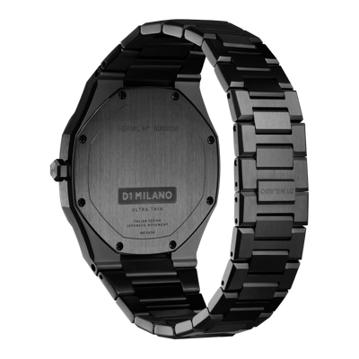 Shop D1 Milano Watch Ultra Thin 40mm In Gun Metal