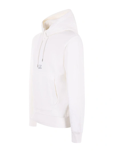 Shop C.p. Company Hoodie  In In White