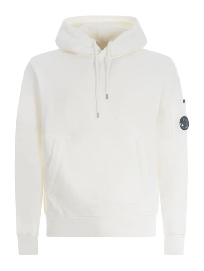Shop C.p. Company Hoodie  In White