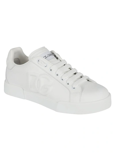 Shop Dolce & Gabbana Low-top Sneakers In White