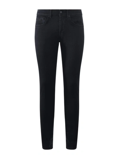 Shop Dondup "george" Jeans In Denim Nero