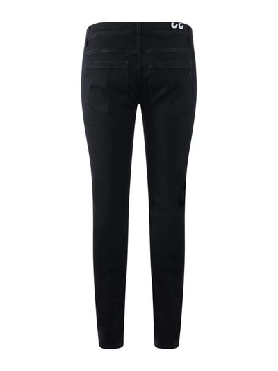 Shop Dondup "george" Jeans In Denim Nero