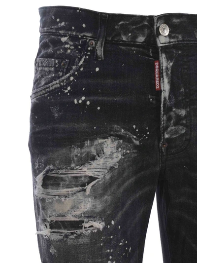 Shop Dsquared2 Jeans  "skater" In Denim Nero