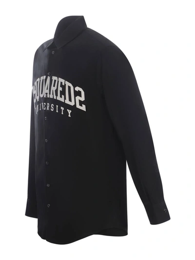 Shop Dsquared2 Shirt  "university" In Black