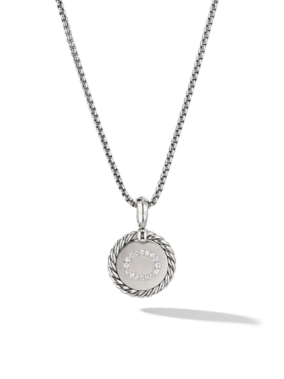 Shop David Yurman Women's Initial Charm With Pavé Diamonds In Initial O