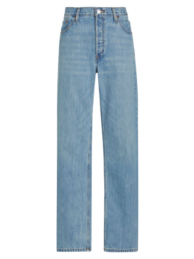 Shop Re/done Women's Loose Long Jeans In Wasted Indigo