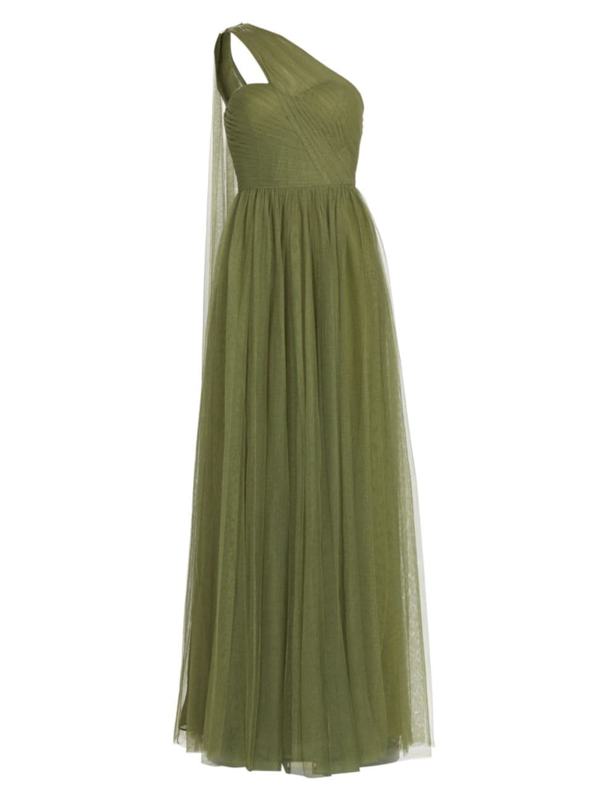 vera wang one shoulder bridesmaid dress