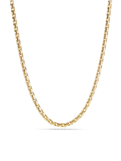 Shop David Yurman Men's Fluted Chain Necklace In 18k Yellow Gold, 5mm