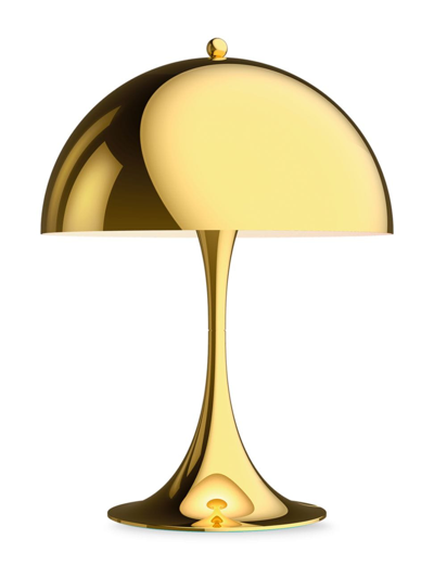 Shop Louis Poulsen Panthella 250 Table Lamp In Brass Metalized
