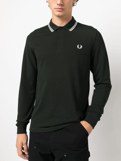 Shop Fred Perry Fp Long Sleeve Twin Tipped Shirt