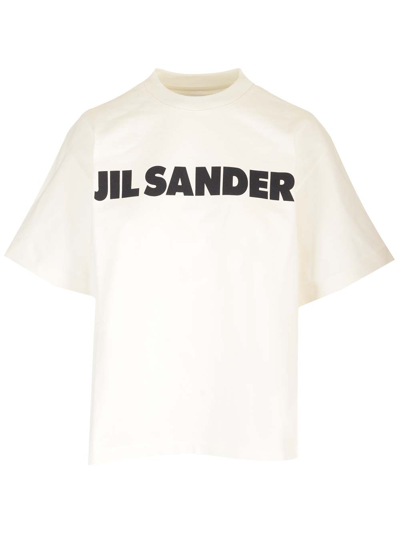Shop Jil Sander Classic Signature T-shirt In White