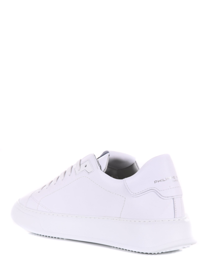 Shop Philippe Model Mens Sneakers In Bianco