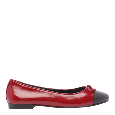 Shop Tory Burch Bow Ballets In Red